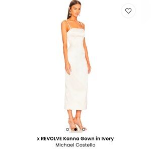 REVOLVE Kanna Gown | Ivory / White Rehearsal Dinner Dress for Brides Wedding